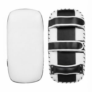 custom white black muay thai pads